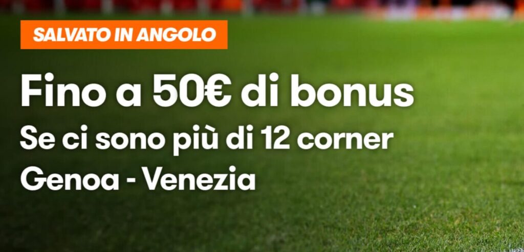 Bonus Genoa Venezia su Betsson