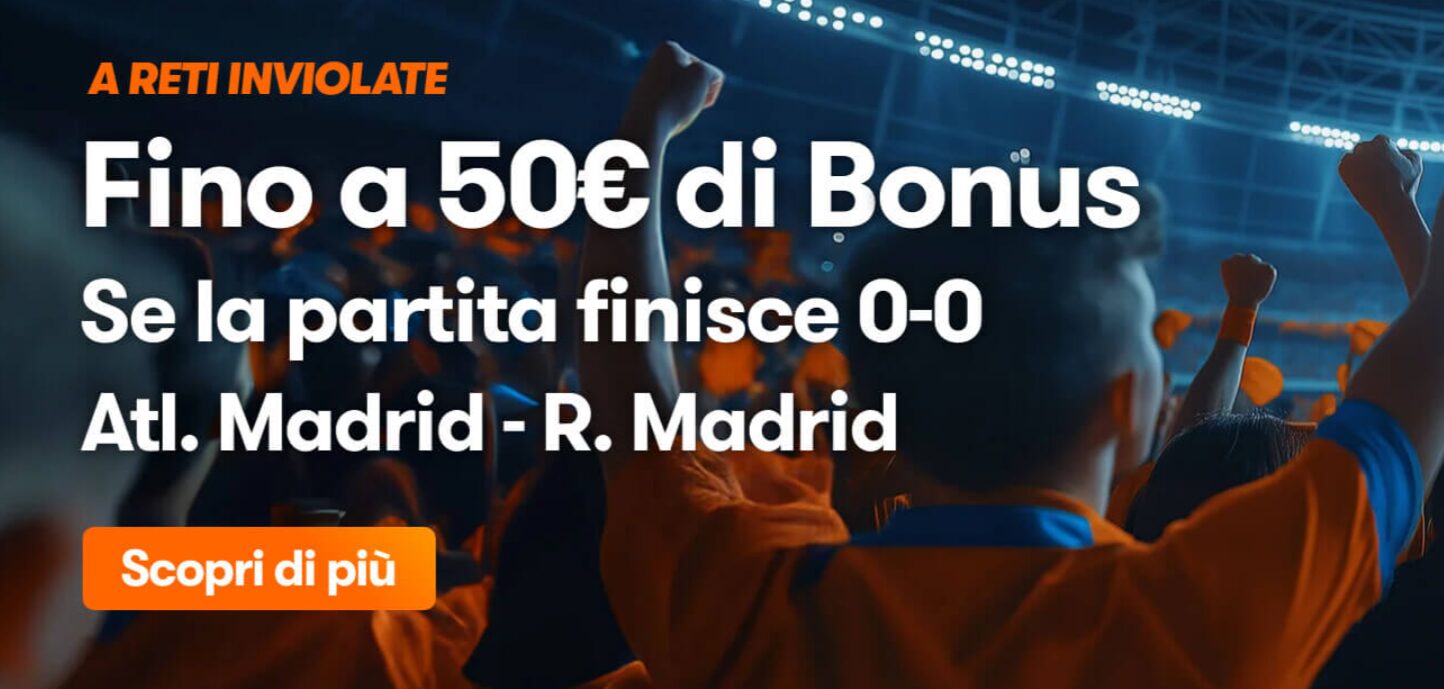 Bonus Derby di Madrid su Betsson