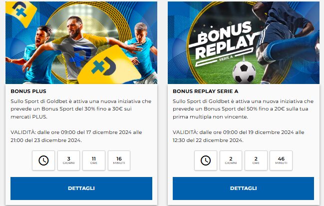 Bonus Goldbet Serie A