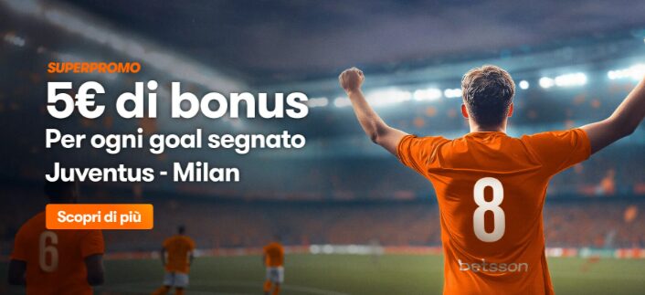 Bonus Juventus Milan su Betsson