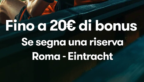 Bonus Roma Eintracht su Betsson