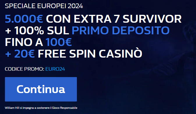 Bonus Senza Deposito Scommesse William Hill