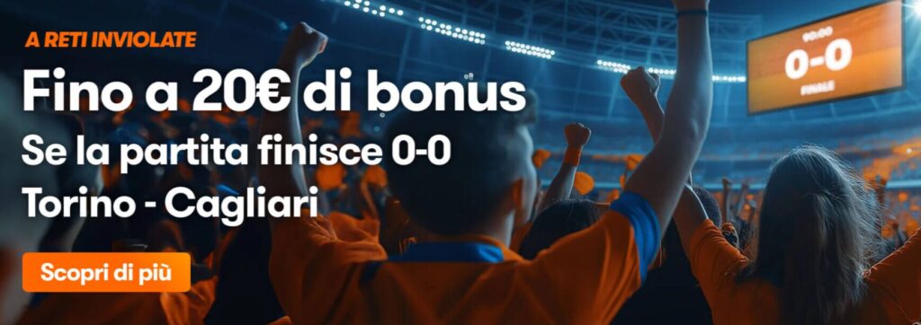 Bonus Torino Cagliari Betsson