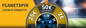 Promo Planetspin su Planetwin365